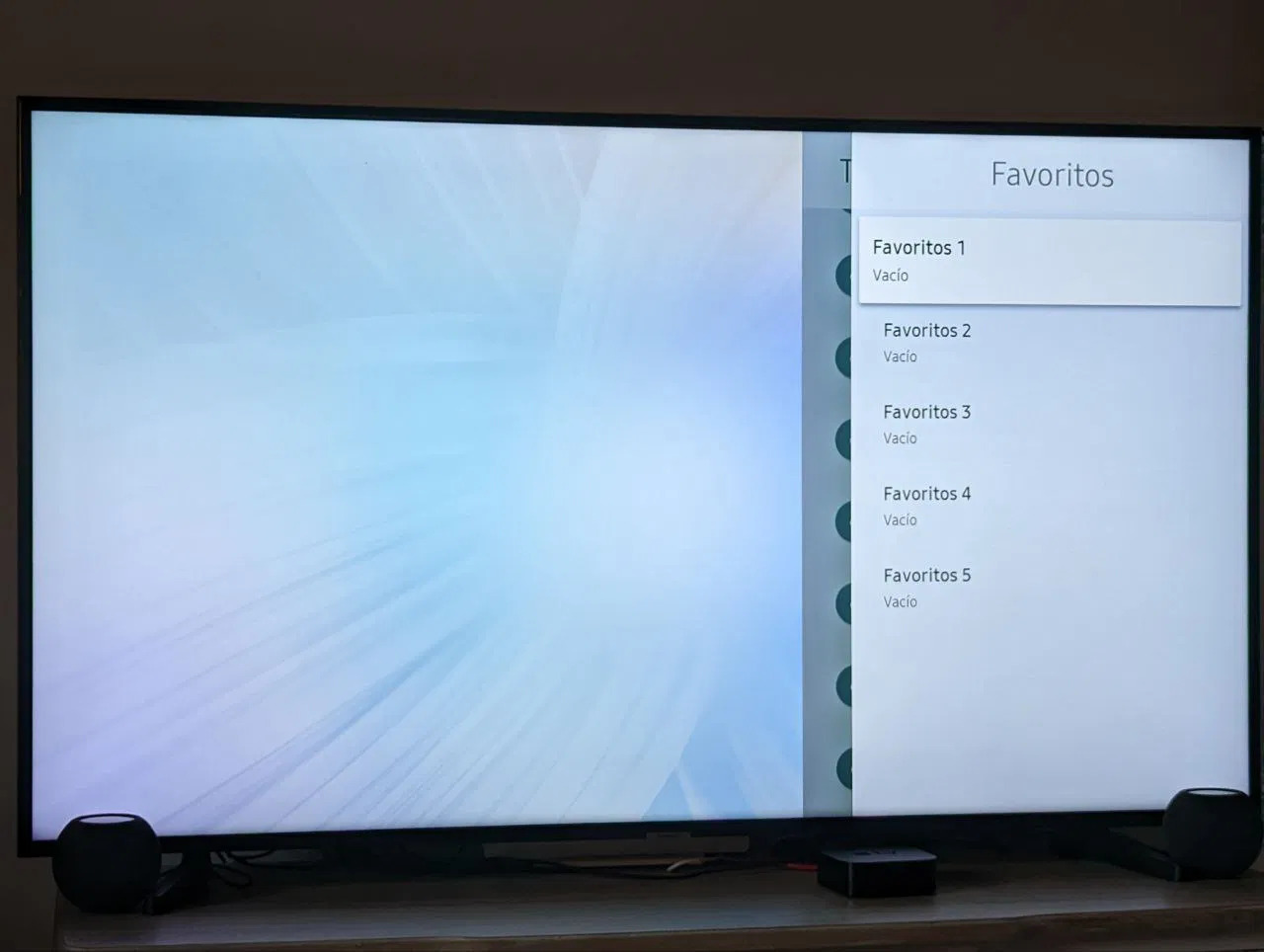 Samsung TV canales favoritos