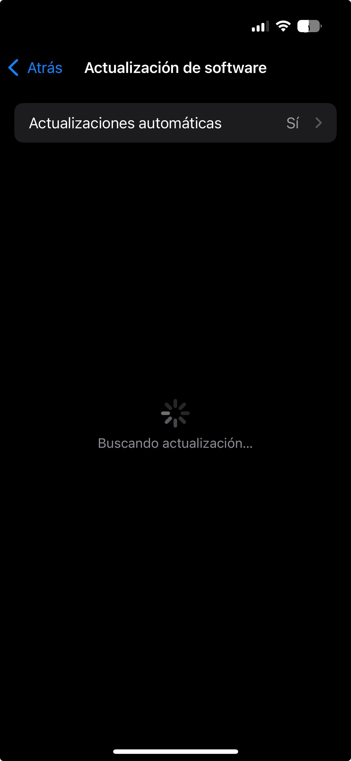 Buscar actualizaciones iPhone