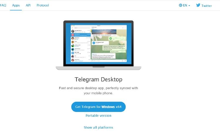 Escritorio telegram Windows