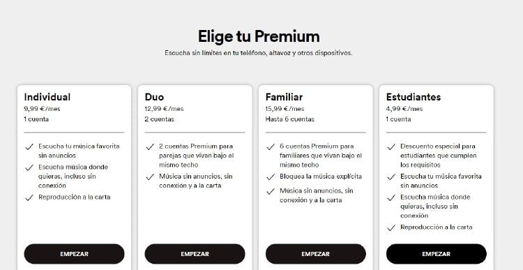 Plan Premium Spotify