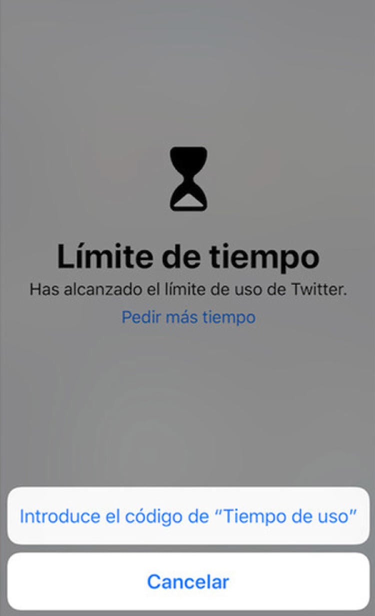 tiempo de uso iOS