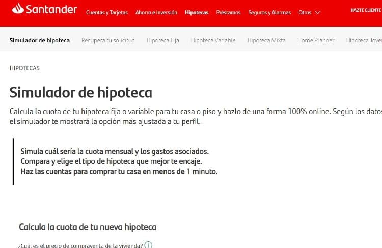 Hipoteca Santander