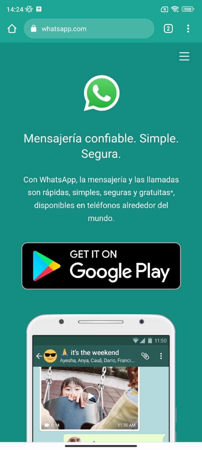 WhatsApp Web en el móvil