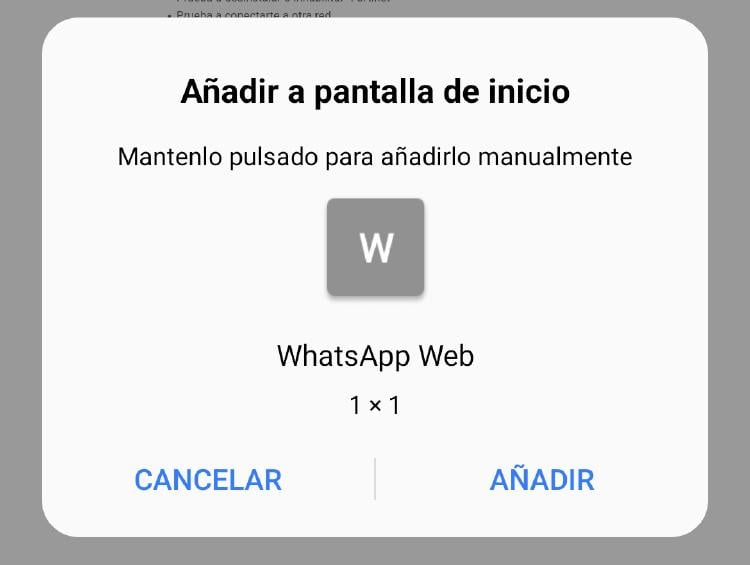 WhatsApp Web inicio