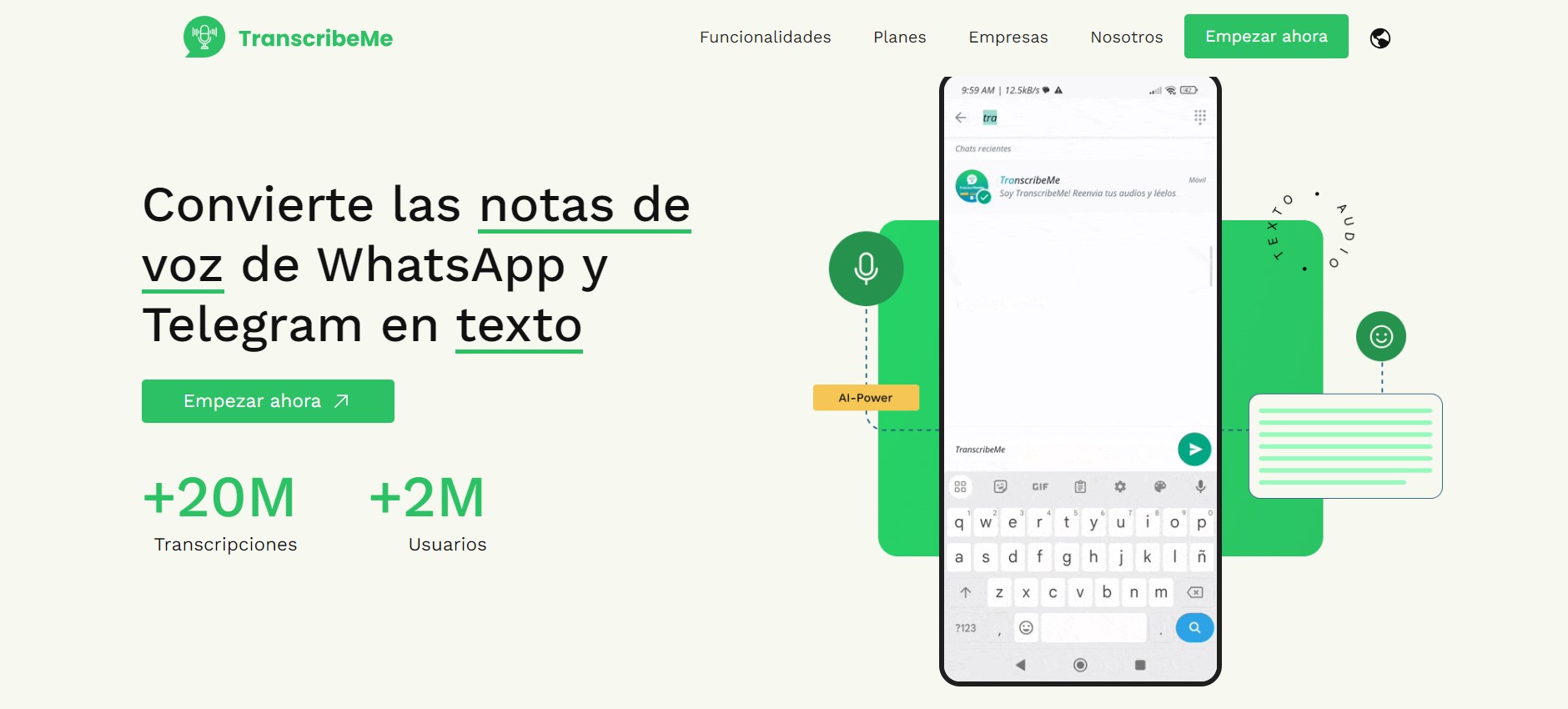 IA para WhatsApp: texto, imagen, audios y mucho más