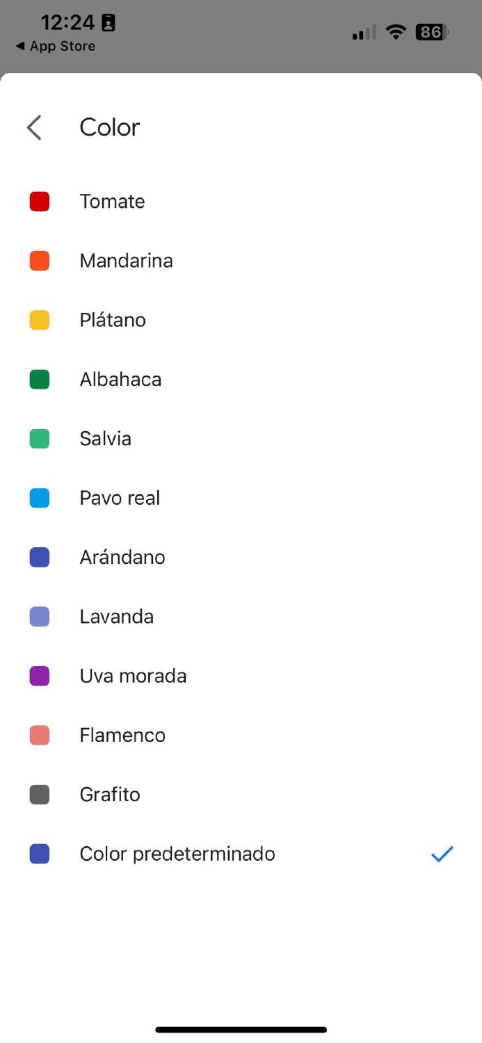 elegir color google calendar