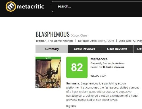 Blasphemous review