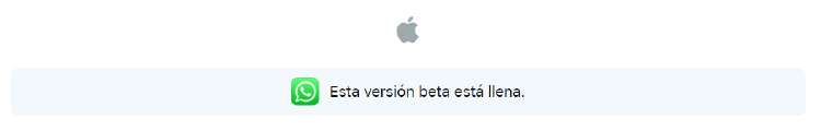 versión beta de WhatsApp
