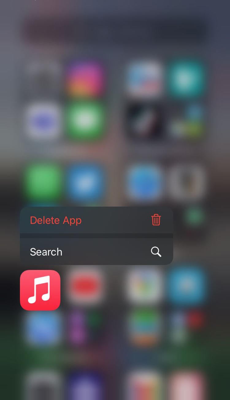 desinstalar app iOS