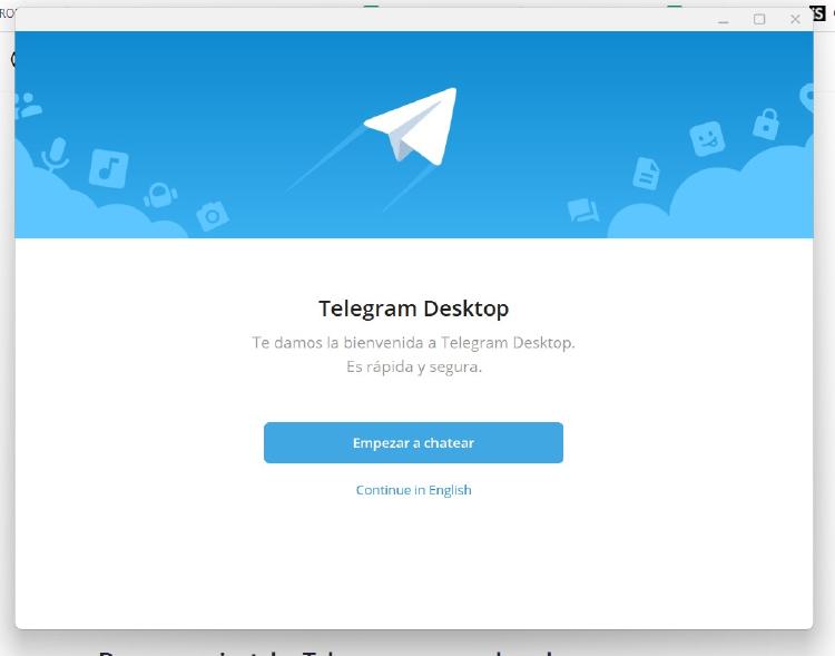 Instalacion Telegram Windows