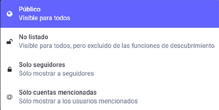 Privacidad Mastodon