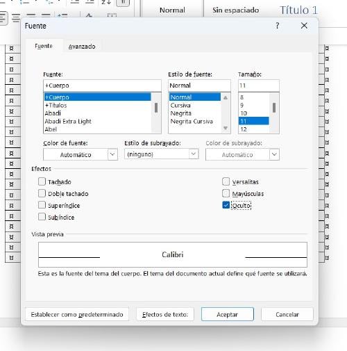 oculto párrafo oculto párrafo