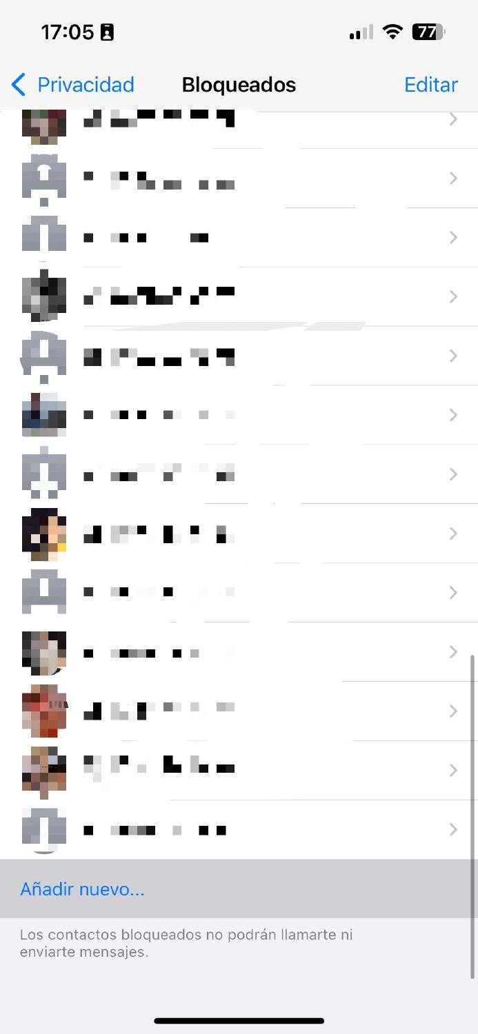 aadir contacto bloqueado WhatsApp