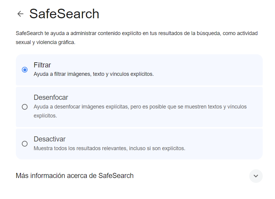 Safe Search