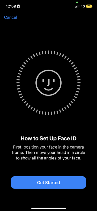 Face ID no funciona