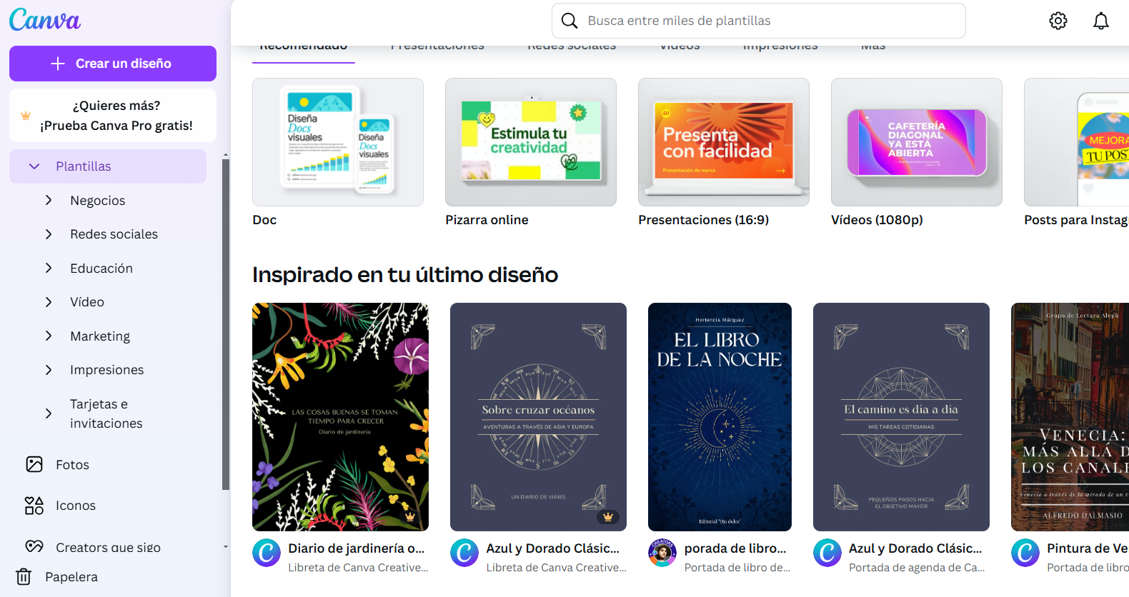 Plantillas de Canva