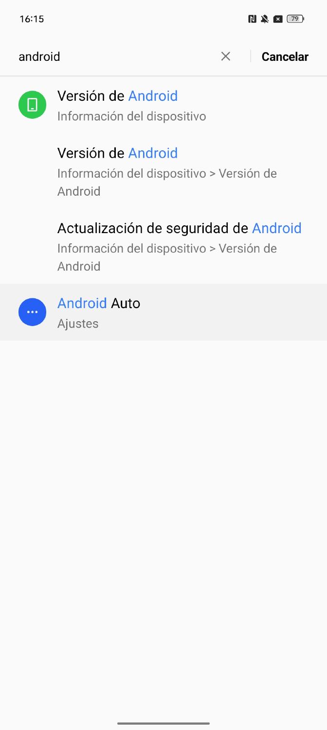 Ajustes Android Auto