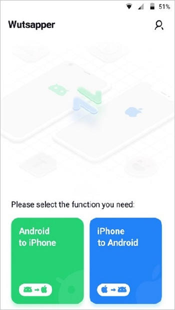 app para pasar mensajes de WhatsApp de Android a iPhone