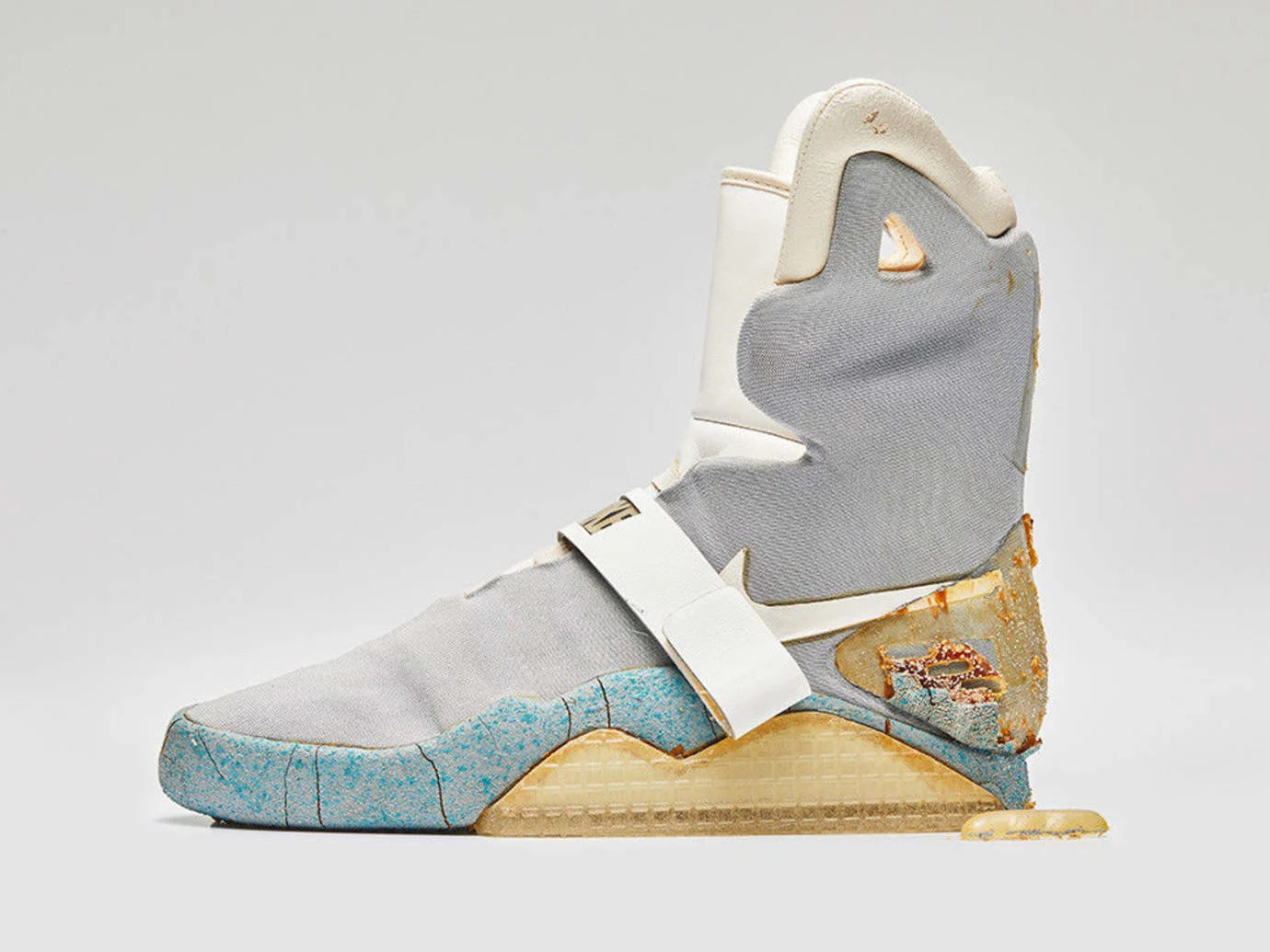 A shoe from the Nike MAG- mongersmint