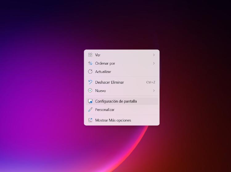 configuración pantalla monitores configuración pantalla monitores