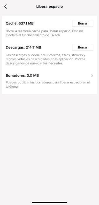 liberar espacio tiktok liberar espacio tiktok