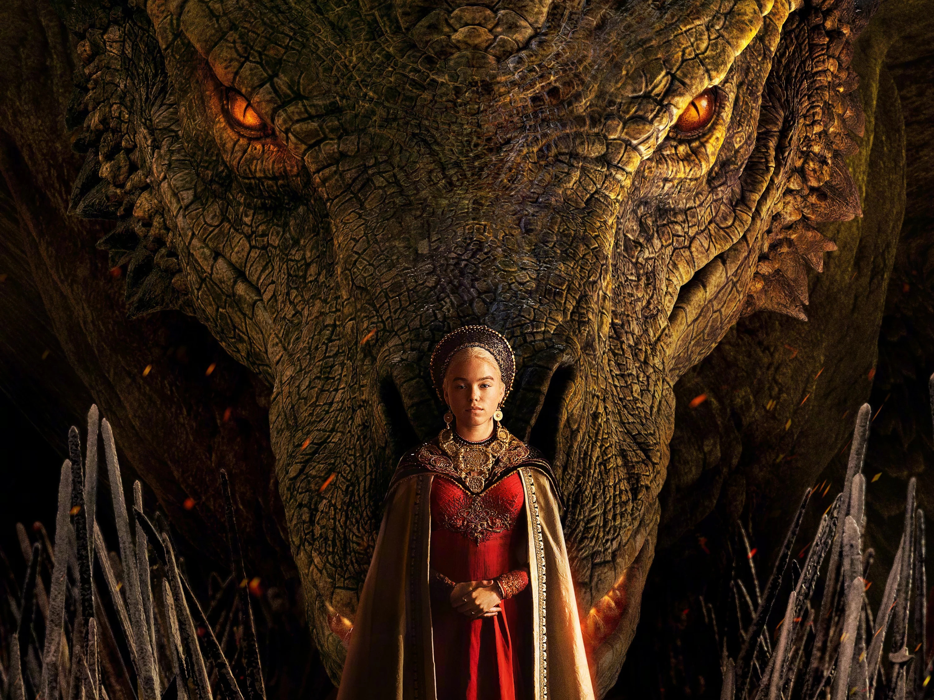 Syrax y Rhaenyra Targaryen