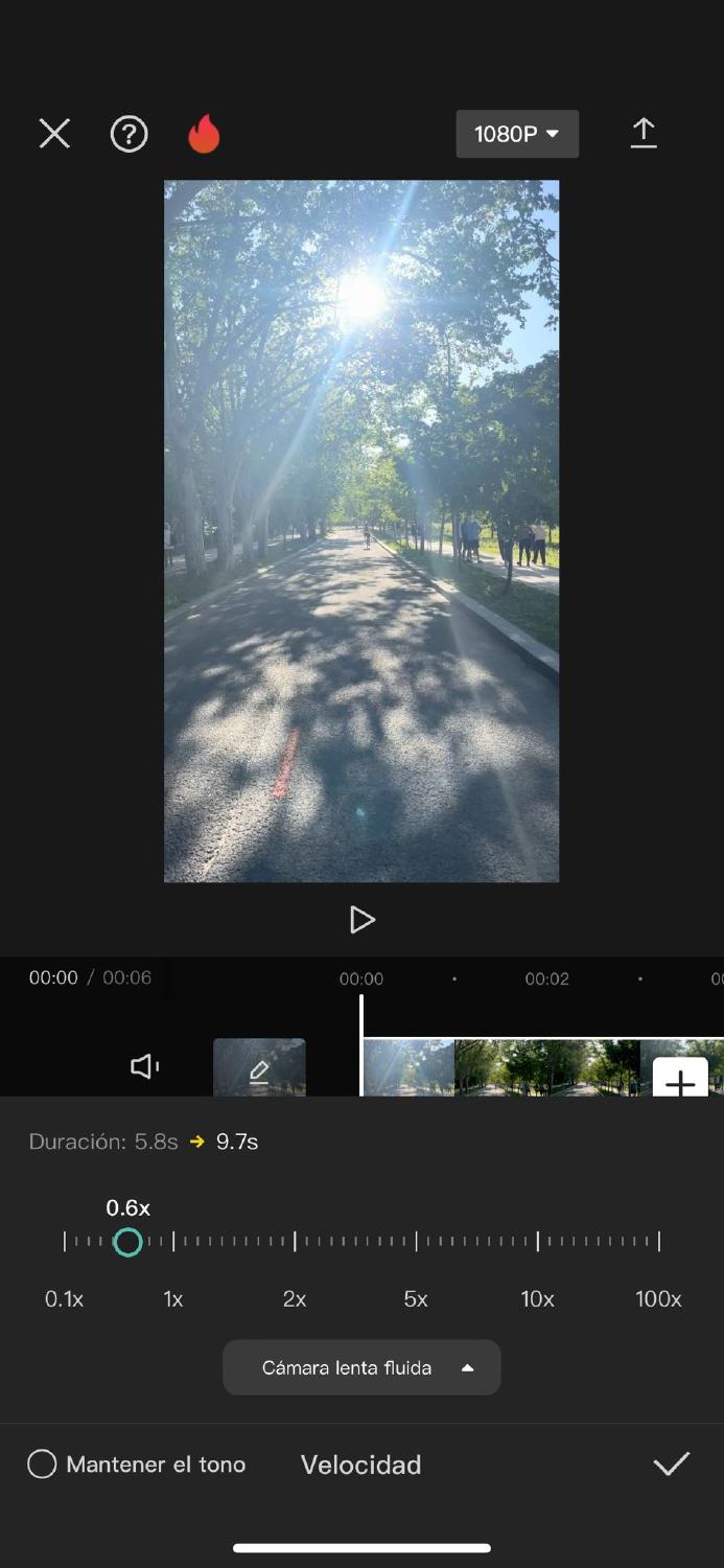 Velocidad CapCut Velocidad CapCut