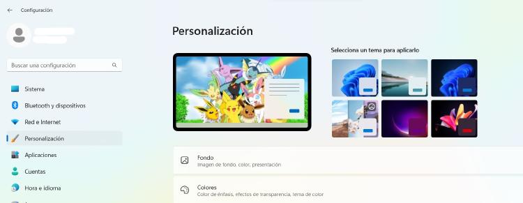 personalización Windows 11