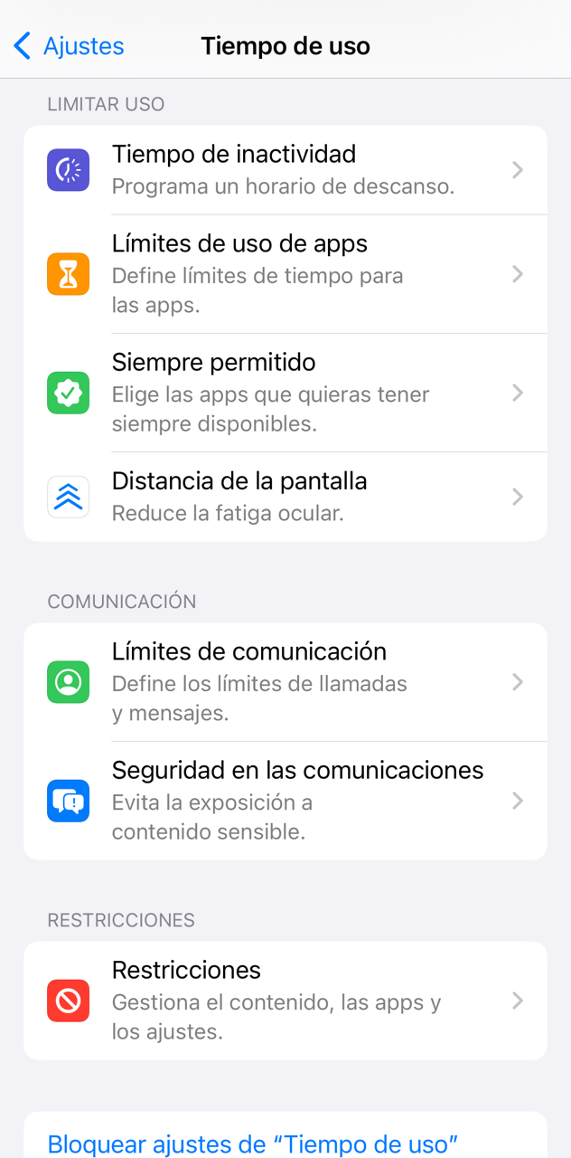 Control parental de Apple: uso y dispositivos disponibles