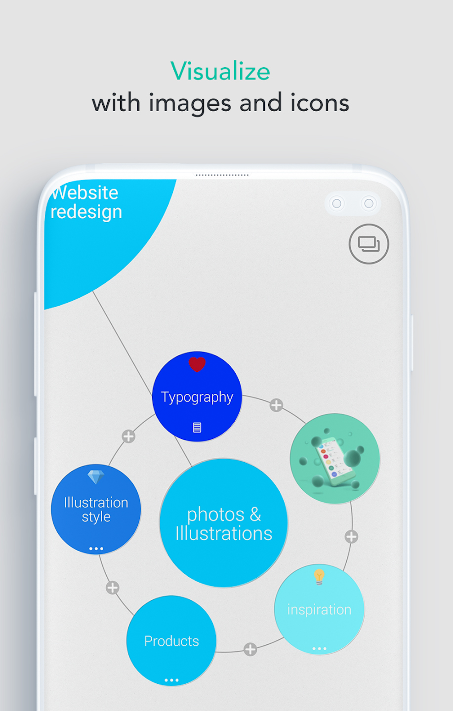 Mindly App Apps para hacer esquemas y mapas conceptuales en Android | Bloygo