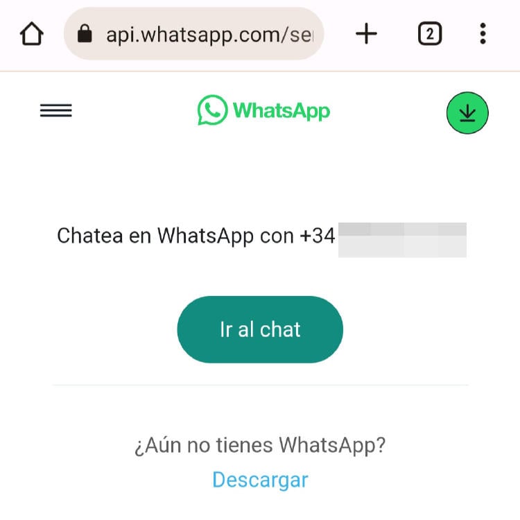 Cómo enviar mensajes de WhatsApp a contactos sin agregar