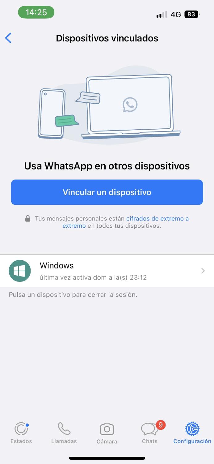WhatsApp Web en móvil