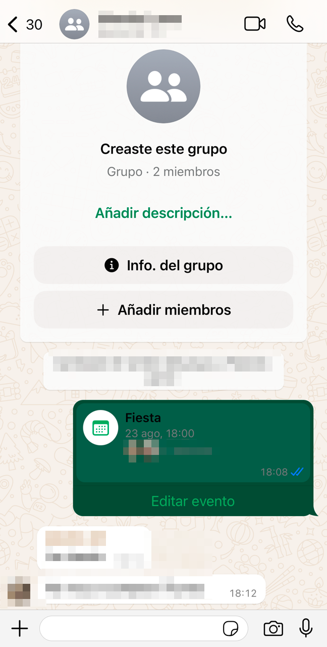 Novedades de WhatsApp para organizar eventos en grupos