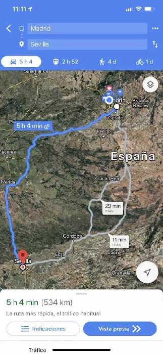 Preview Ruta Google Maps