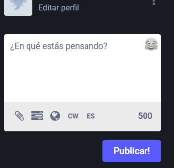 Publicar Mastodon