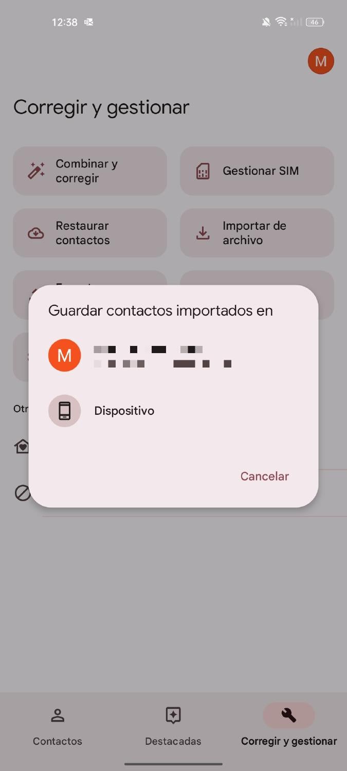 importar contactos importar contactos