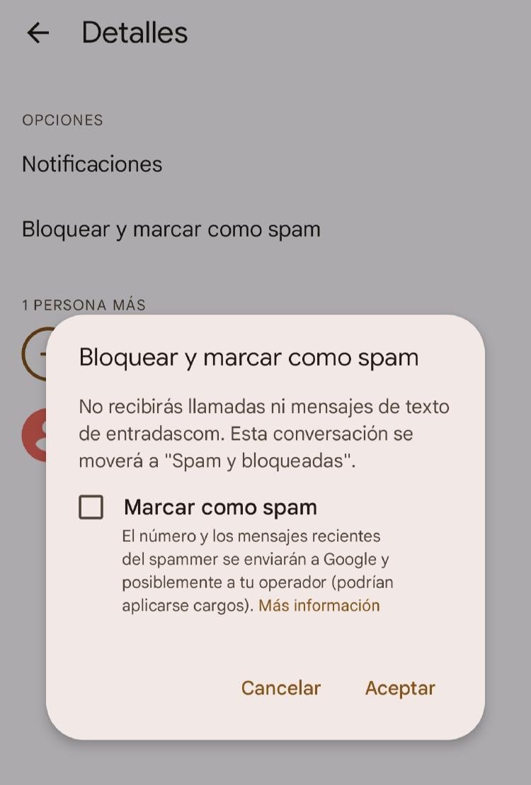 Bloquear SMS Android