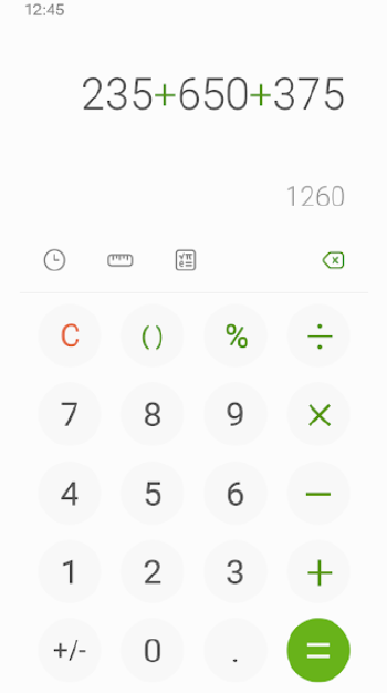 calculadora samsung