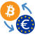 Euro a Bitcoin / EUR a BTC icono