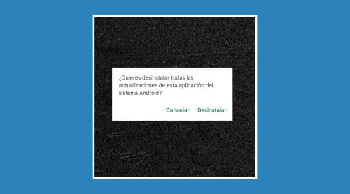desinstalar actualización