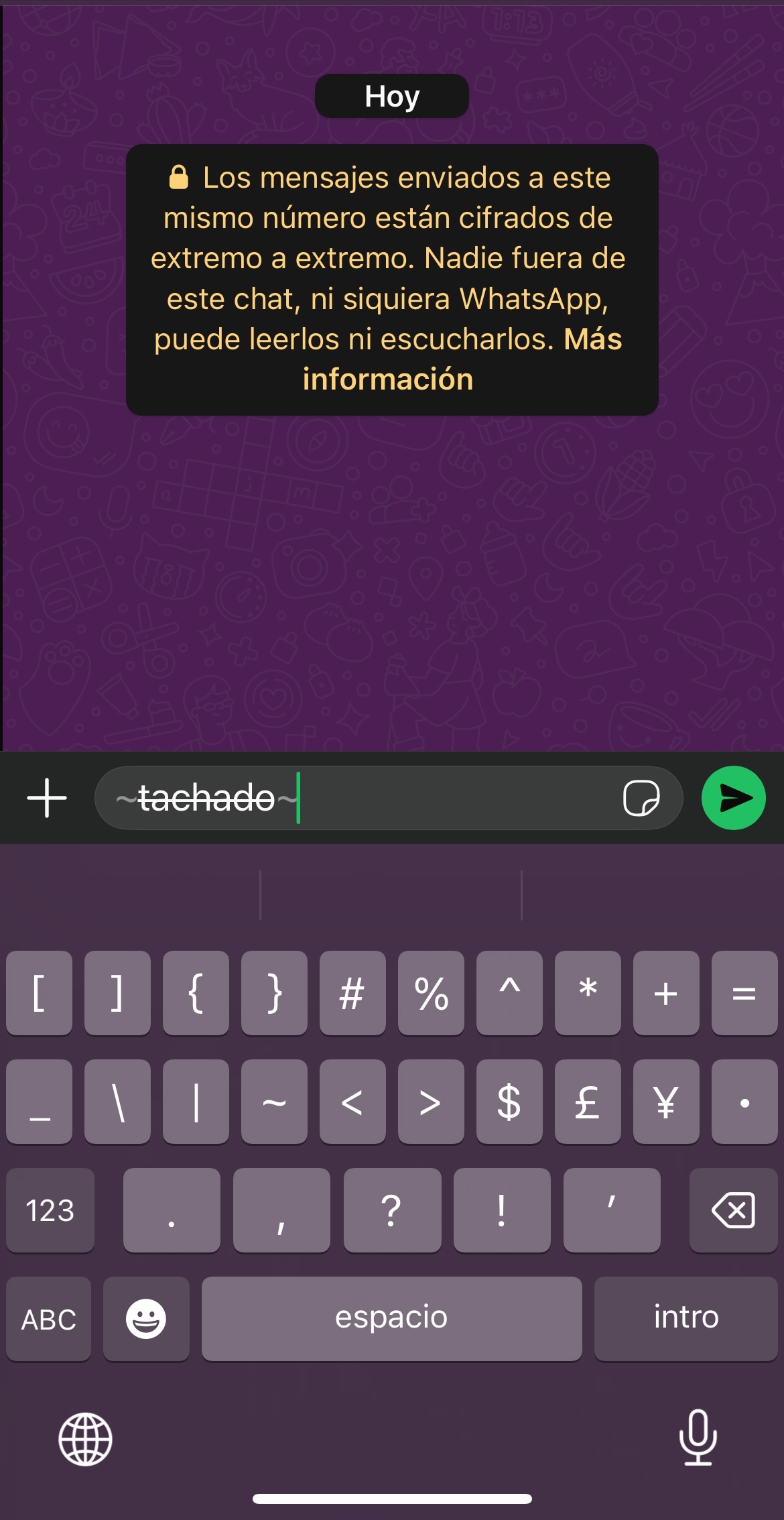 tachado