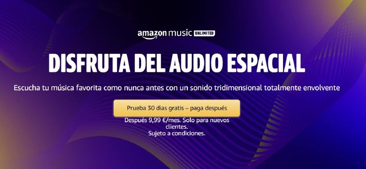 Amazon music unlimited audio espacial