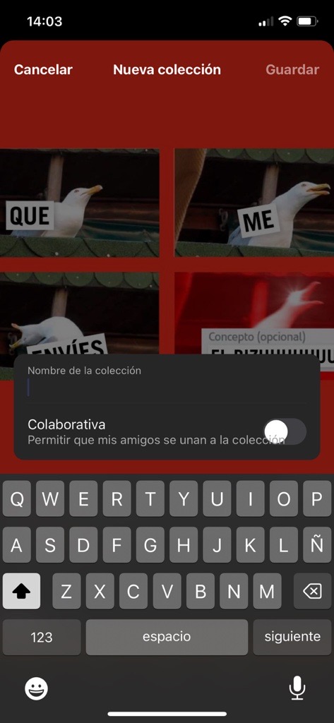 Cómo crear una colección compartida en Instagram