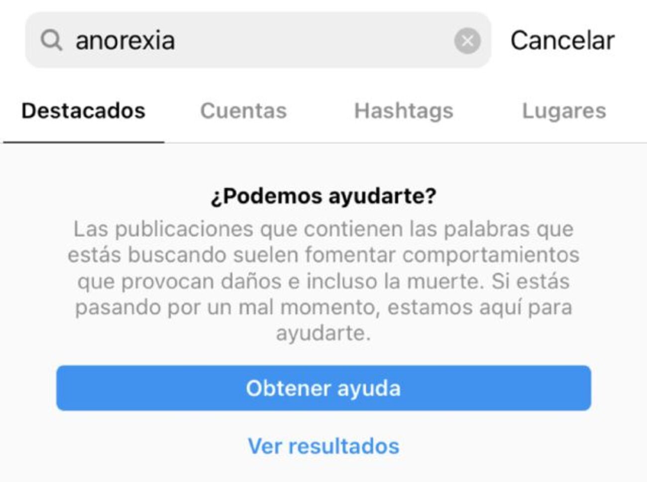 instagram mensajes ayuda cuenta menores