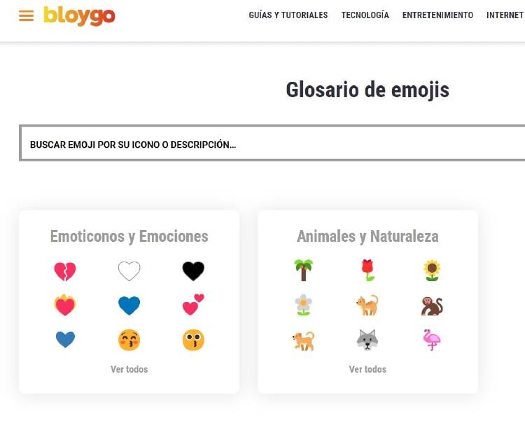 glosario emojis bloygo