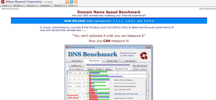 dns benchmark