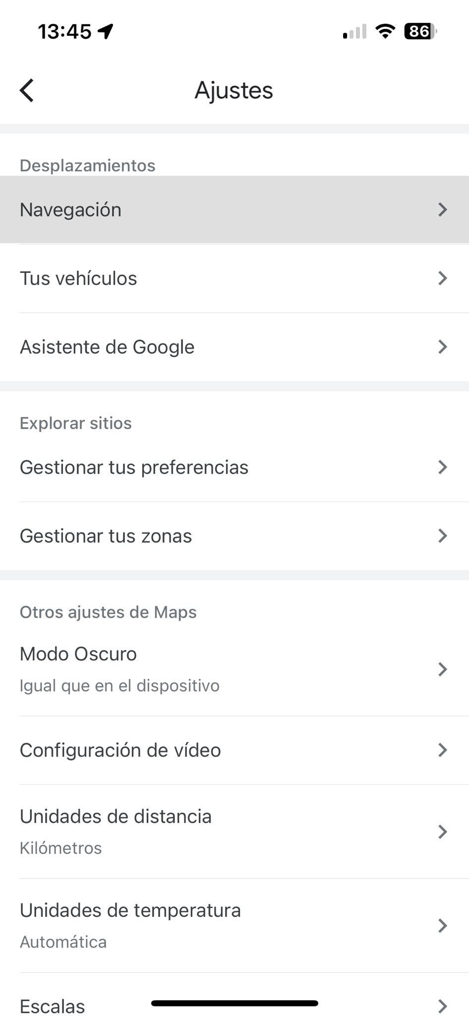 Google Maps rutas ecológicas