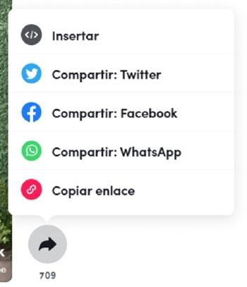 compartir tiktok ordenador