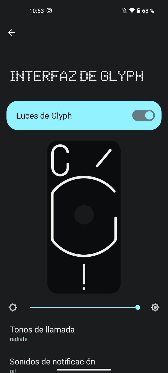 Interfaz glyph