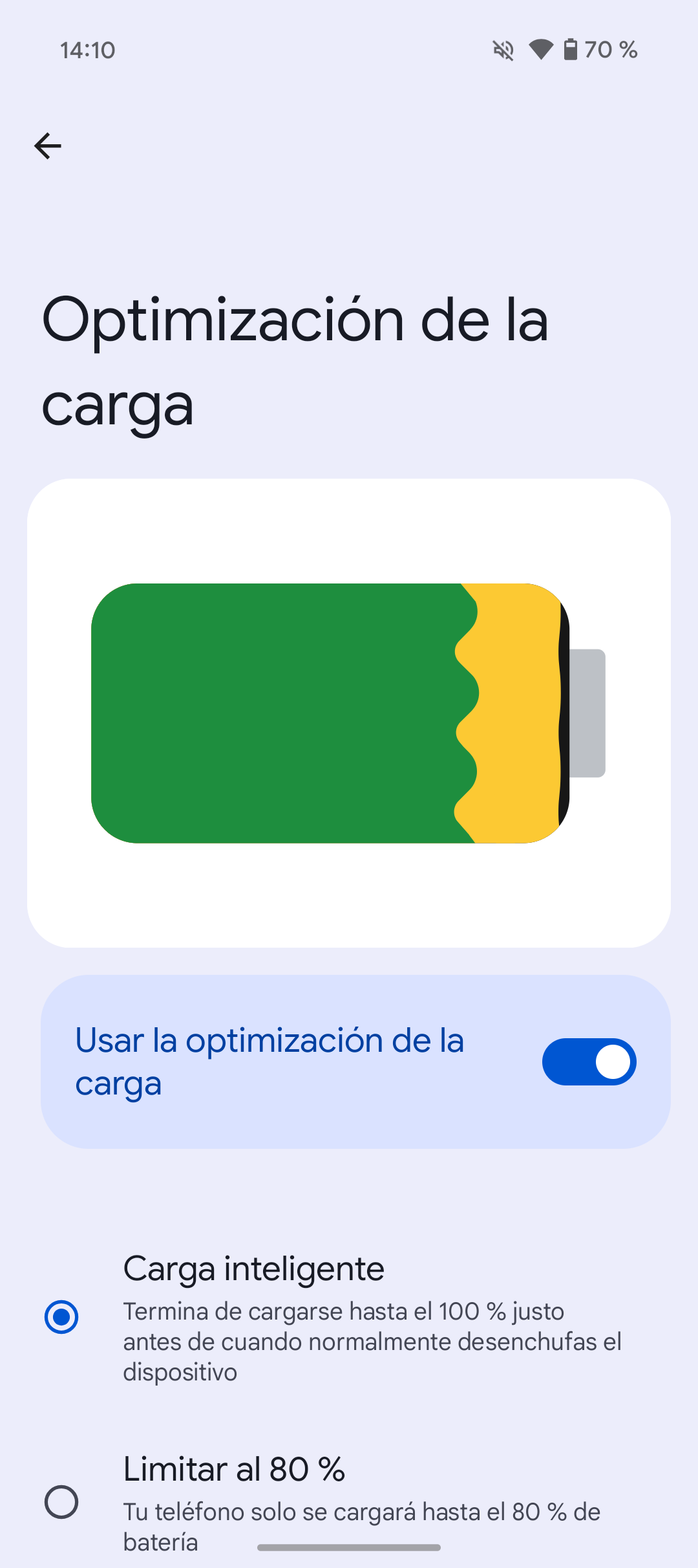 Batería y carga Google Pixel 9a